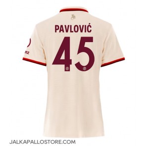 Bayern Munich Aleksandar Pavlovic #45 Kolmaspaita Naisten 2024-25 Lyhythihainen